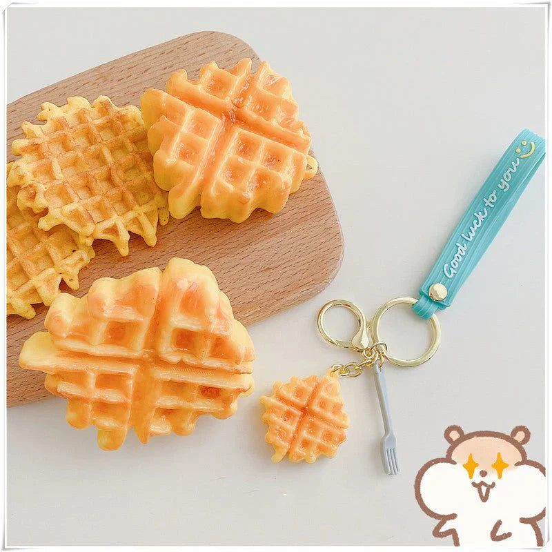 Compatible with Apple , Creative Waffle Headphone Case Protective Case