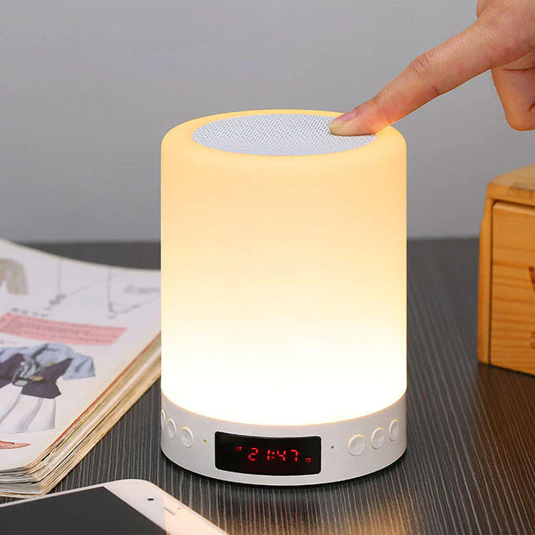 Smart music Speaker Night Light with Alarm