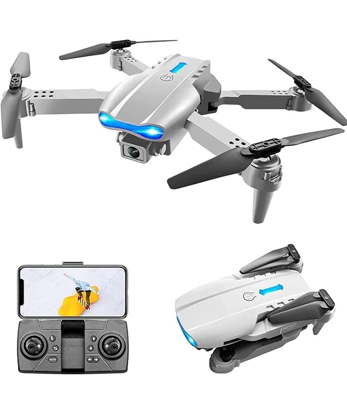 E99 Drone Camera with 720p HD Video, Foldable Design & 360° Flips