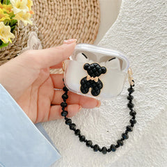 Little Black Bear Binaural Wireless Earphone Silicone Protective Case