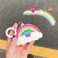 Rainbow Cloud Headphone Protective Case Silicone