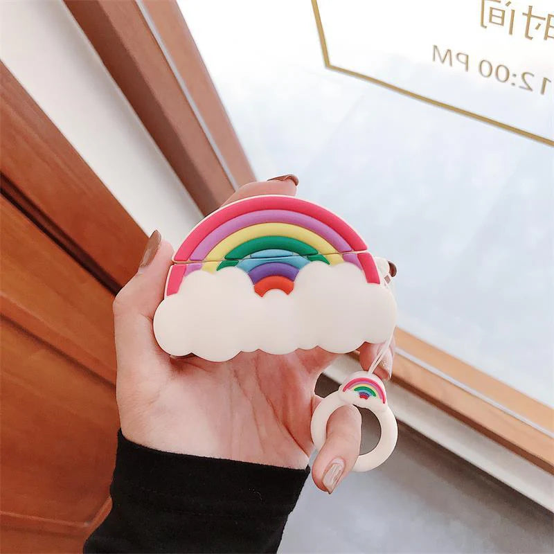 Rainbow Cloud Headphone Protective Case Silicone