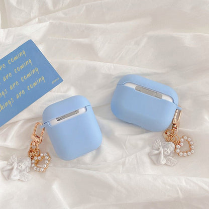 Compatible with Apple, Compatible with Apple , Little Angel Earphone Cover Suitable For Airpods Protective Cover Personality Creative Female Tide Soft Shell Silicone