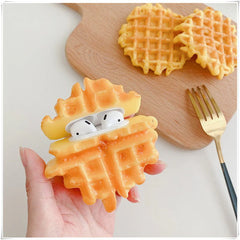 Compatible with Apple , Creative Waffle Headphone Case Protective Case