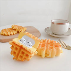 Compatible with Apple , Creative Waffle Headphone Case Protective Case