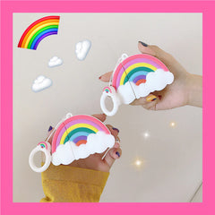 Rainbow Cloud Headphone Protective Case Silicone