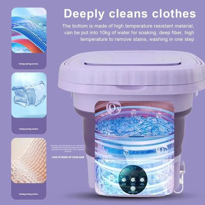 Foldable Mini Laundry Machine
