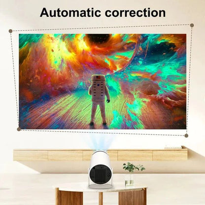 Android Smart Projector with 4K Display for Camping & Home