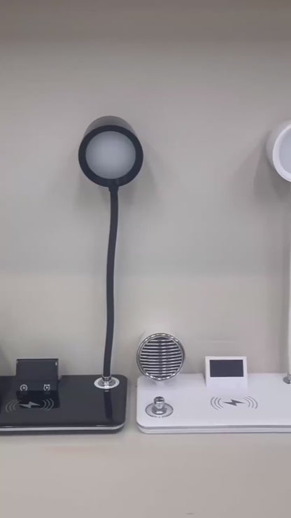 4-in-1 Wireless Charger with BT Speaker